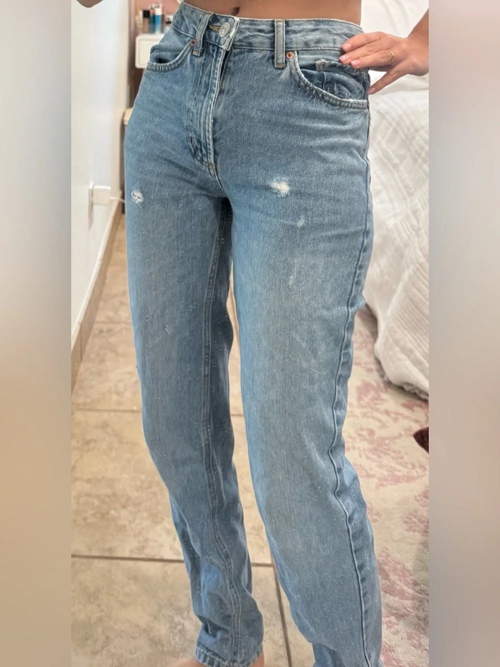 Urban Outfitters Light Blue Straight Jeans